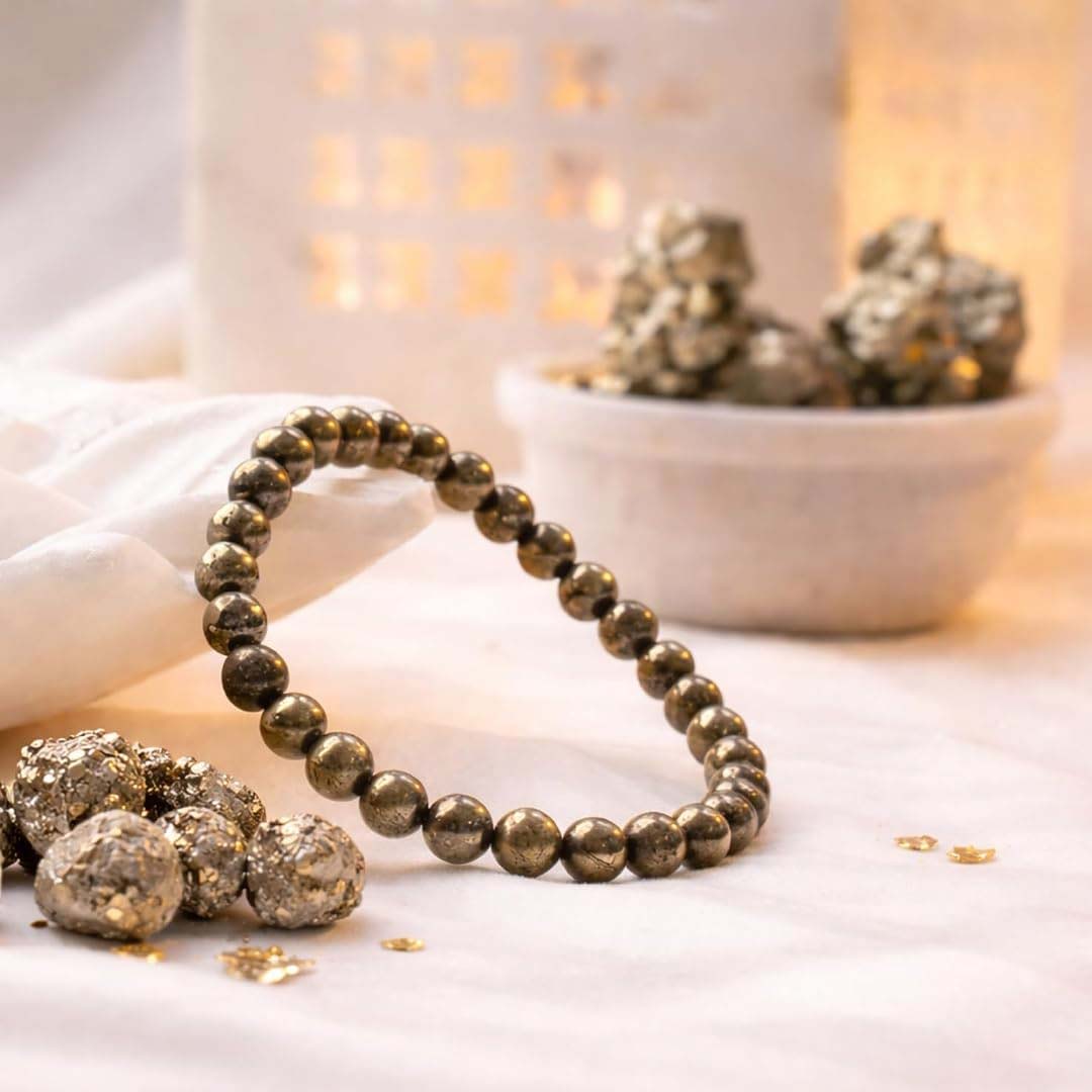 Raw Pyrite Bracelet