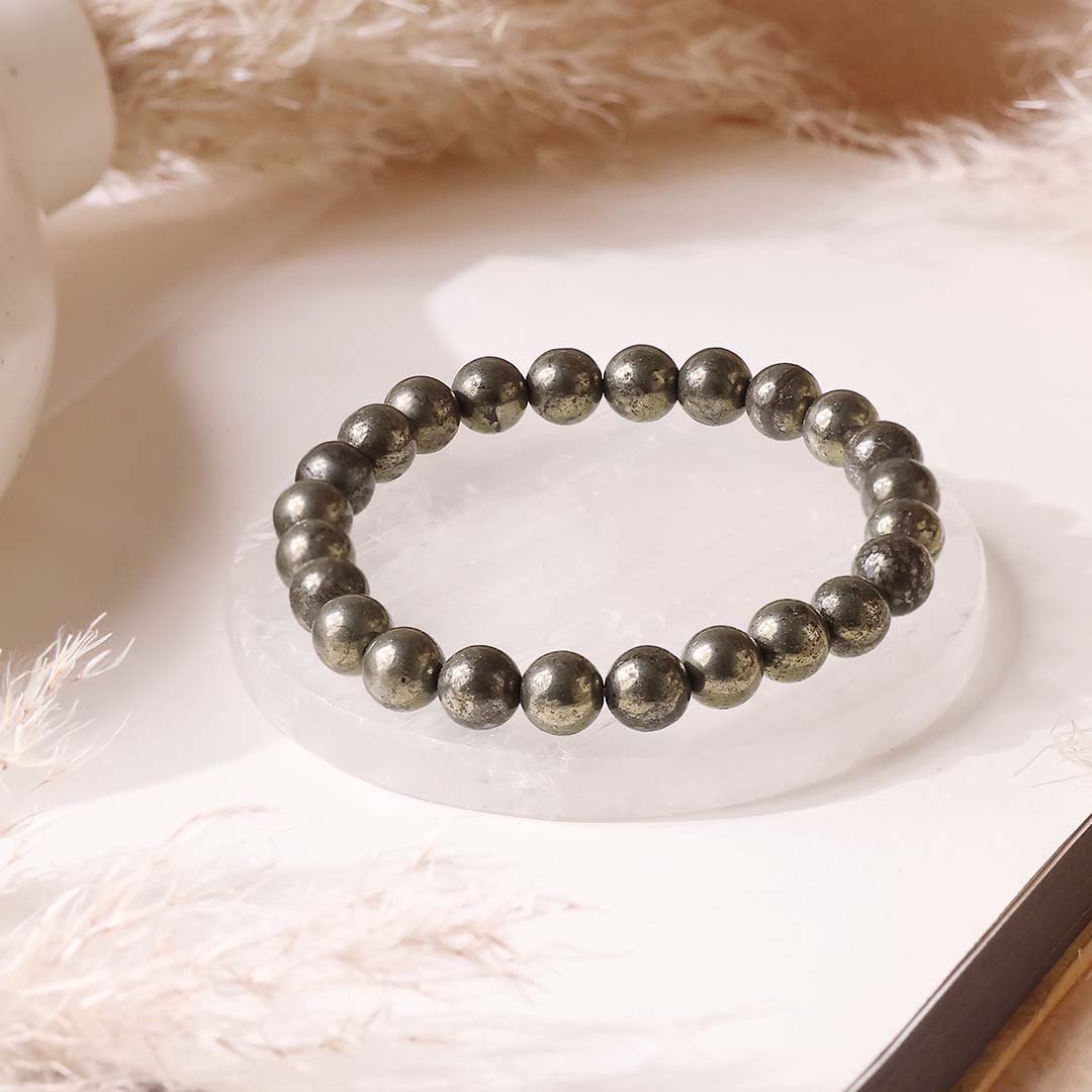 Polished Pyrite Bracelet