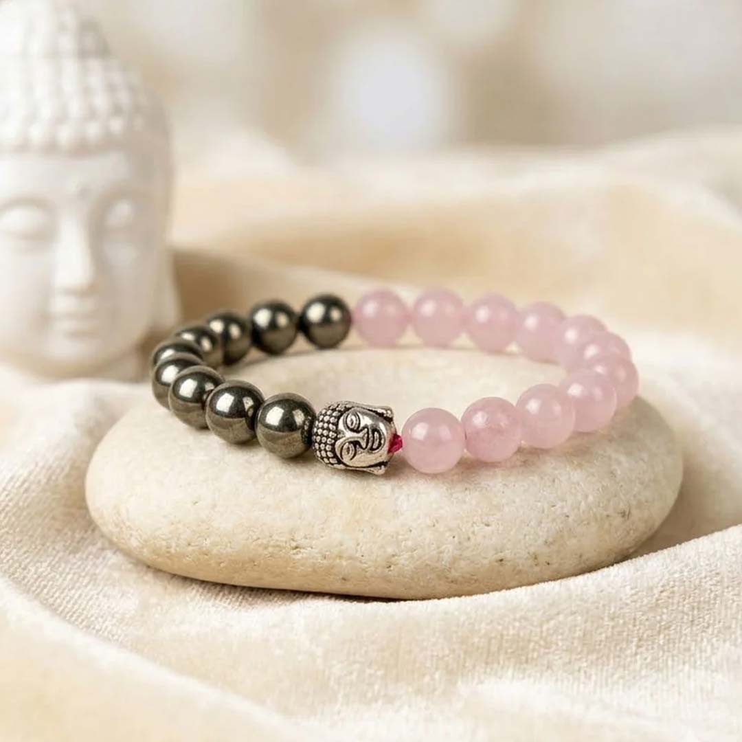 Pyrite Rose Quartz Bracelet